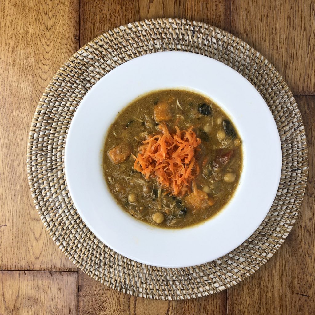 African Peanut Stew with Fermented Ginger Carrots