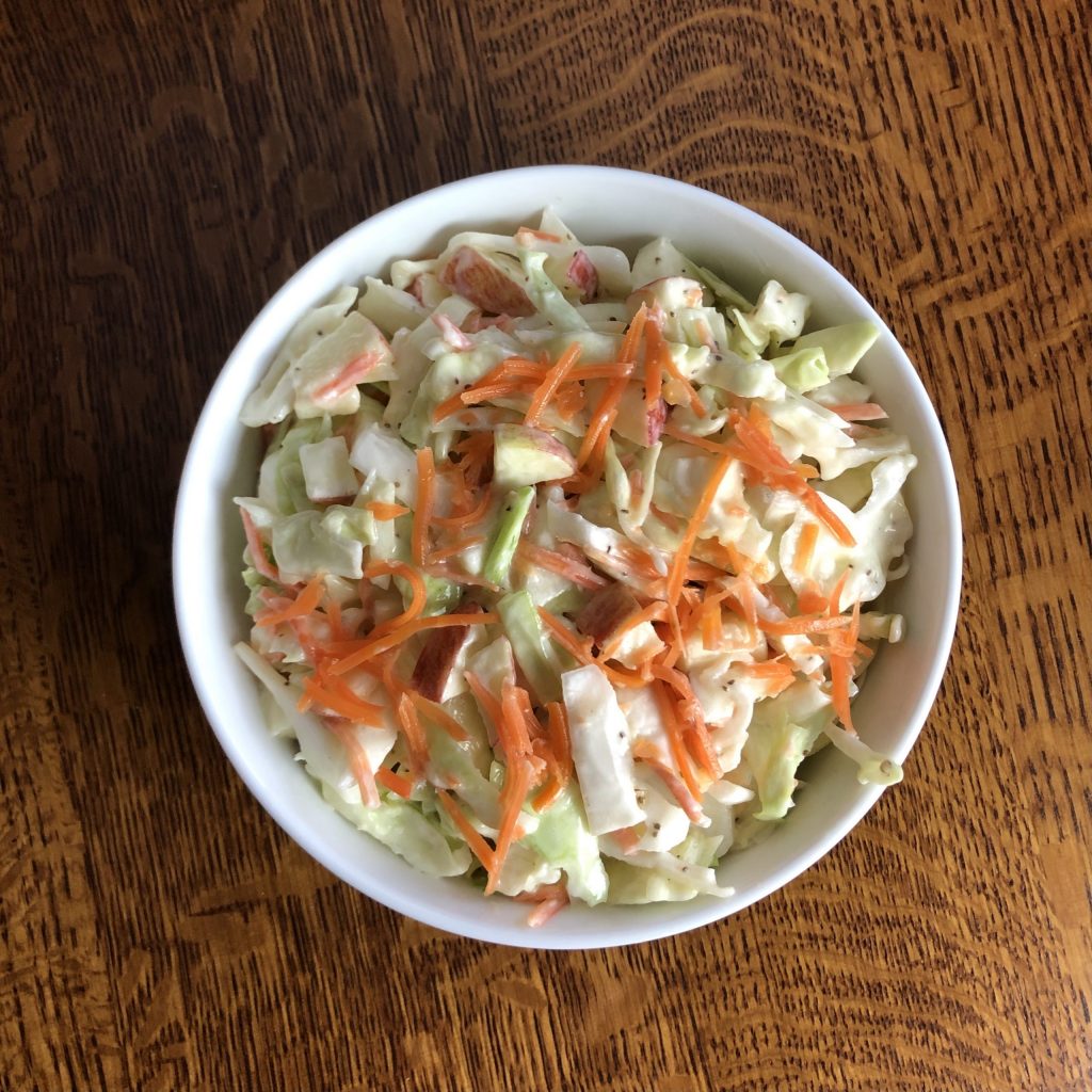 Apple Slaw with Fermented Ginger Carrots