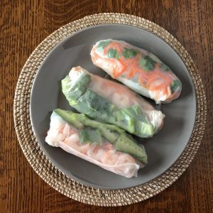 Spring Rolls with Ginger Carrots