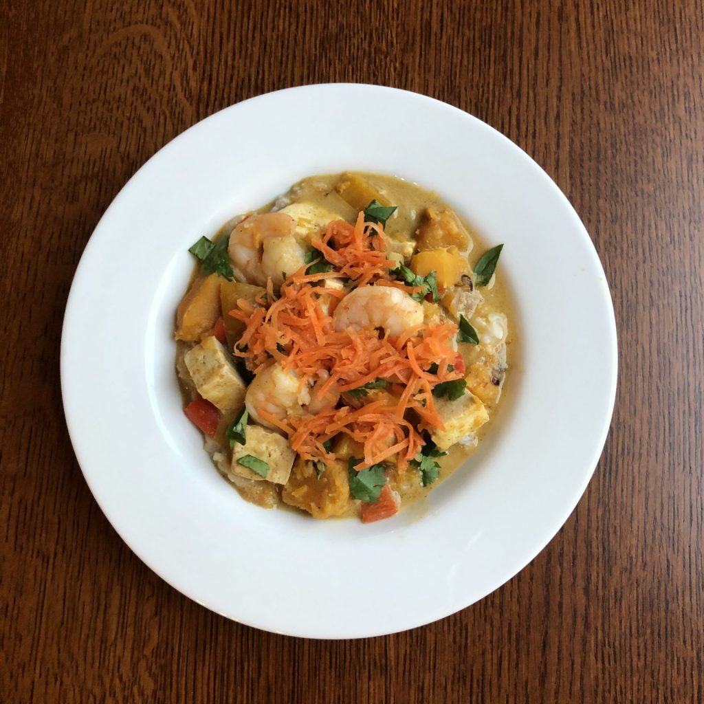 Tofu Stew with Ginger Carrots